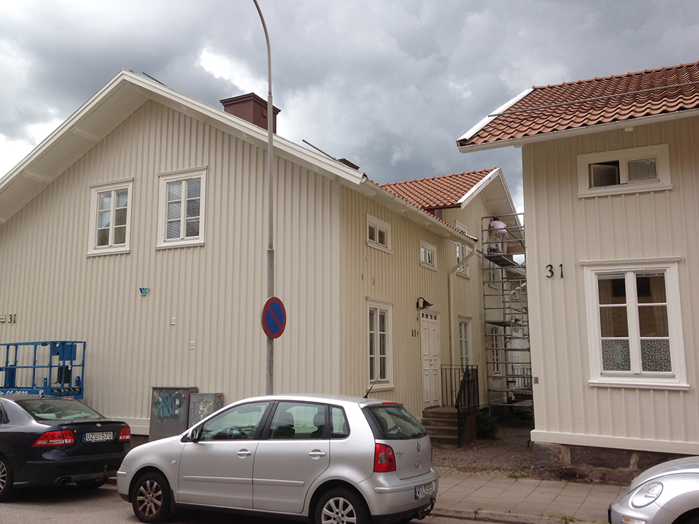 Ommålning kv. Flädern, VBG